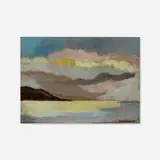Isabelle Rouault, Paysage (Lumière volée), oil on canvas