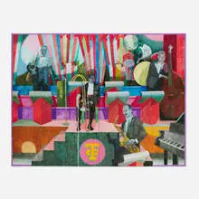 Byron Burford, Band Stand, 1999, oil on canvas