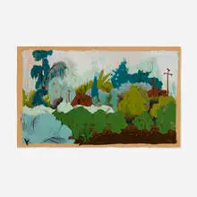 William H. Bailey, Untitled (double-sided), oil on board
