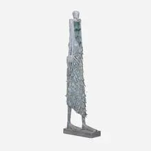 Leslie Hawk, Pathway to the Heart: Hers, c. 1992, lead, metal mesh, glass