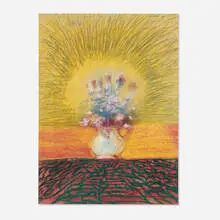 Arthur Okamura, Hand Still Life, 1964, pastel and charcoal on paper