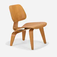 Charles and Ray Eames, LCW, upholstery, ash plywood