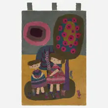 Evelyn Ackerman, Garden tapestry, 1962, hand-knotted wool