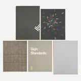 Paul Rand, Collection of five IBM logo guildelines and presentation books