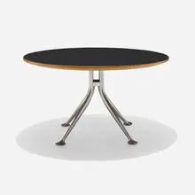 Alexander Girard and Charles Eames, Rare coffee table, 1967, laminate, aluminum, birch