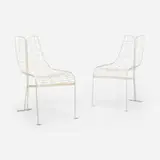 Vladimir Kagan, Capricorn dining chairs, pair, c. 1958, painted steel