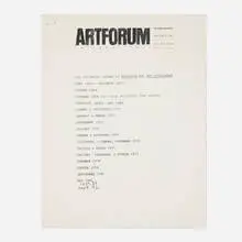 Matthew Antezzo, The Following Issues of Art Forum are not Available, 1993, graphite on paper