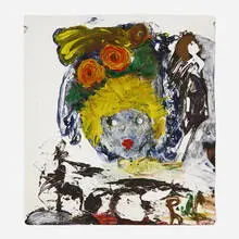 Elene Chantladze, Free Drawing, 2017, mixed media on paper