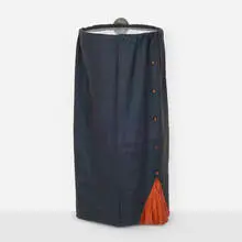 Thomas Grünfeld, Ohne Titel, 1987, steel, felt, glass and leather