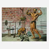 Franklin Álvarez Fortún, Proyección Mental, 2002, oil on canvas