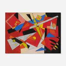 Rolph Scarlett, Untitled, gouache and ink on paper