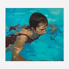 Jane Fisher, Self Portrait, 1989, oil on canvas