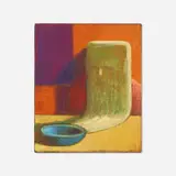 Nat Meade, Last Meal, 2017, oil on hemp canvas