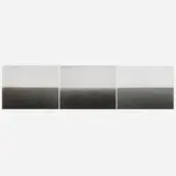 Hiroshi Sugimoto, Three works from the Time Exposed portfolio, offset lithograph on Mitsubishi Real Art Both Sides and mounted to Peach Kent