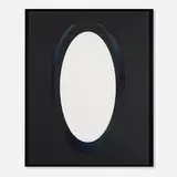 Larry Bell, MELBKIN 5 (Medium Ellipset on black Arches with insert)