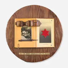 George Herms, Joy is the Best America Has to Offer, 1967-68, mixed media assemblage