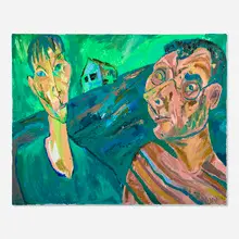Maxim Kantor, Uli und Bernd, 1992, oil on canvas