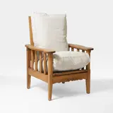 Oak reclining armchair by Arthur W. Simpson Of Kendal, sold Oct 2025