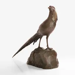 Georges Lavroff, 'Faison Doré', c.1930s, a French Art Deco bronze pheasant