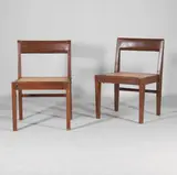 Pair of 'PJ-010514' demountable chairs by Pierre Jeanneret, c.1955, each of teak, sold Oct 2025