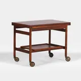 Kurt Østervig, Rosewood fold-over drinks trolley, 1960s