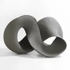 Merete Rasmussen, ‘Grey Loop’, a stoneware sculpture