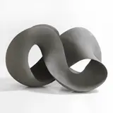 Merete Rasmussen, ‘Grey Loop’, a stoneware sculpture