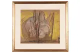 John Tunnard, Abstract with lettering