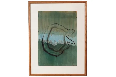 John Tunnard, Marsh, gouache and watercolour