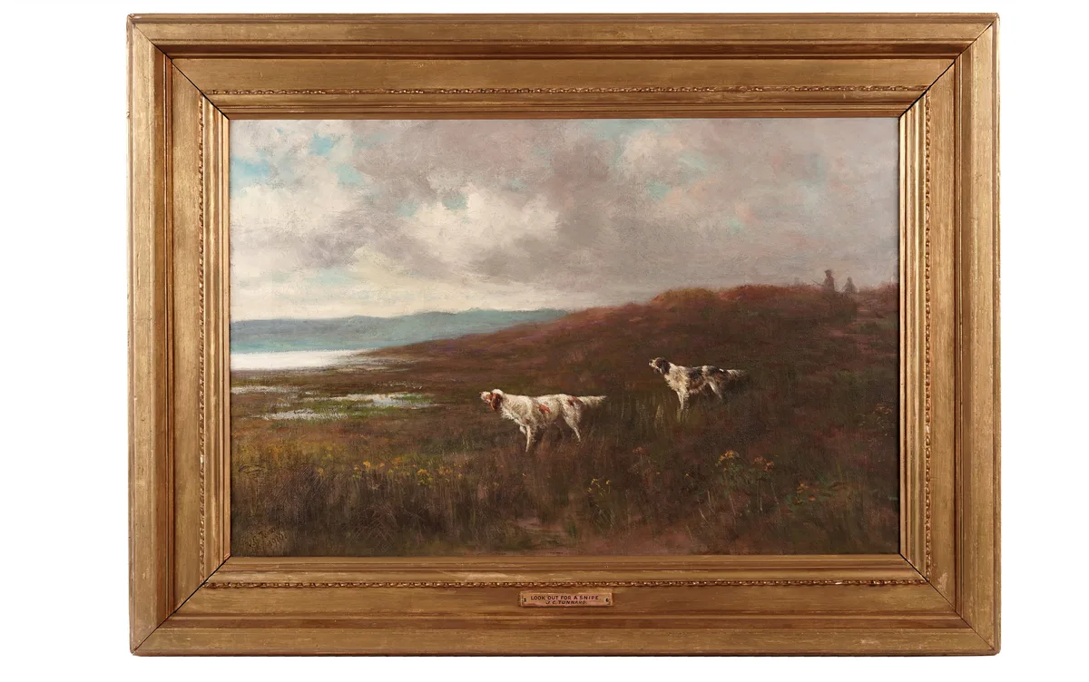 John "Jack" Charles Tunnard, Looking out for snipe, oil painting
