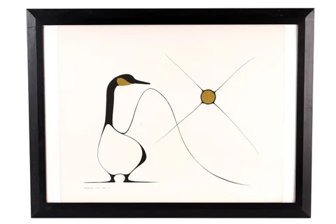 Benjamin Chee Chee, Good Morning, lithograph