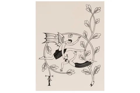 Eric Gill, The Friars Tale, wood engraving