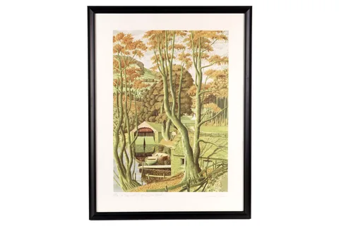 Simon Palmer, In the Footsteps of the Poets, screenprint, 150/150