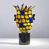Kiki Kogelnik, Sculpture Byzantine Head, A monogrammed and numbered 'Byzantine Head' sculpture in Murano tinted glass by Kiki Kogelnik and executed by Berengo Studio in 1996