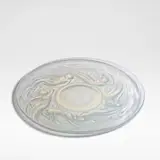 'Ondines' plate, designed 1921 by René Lalique, Opalescent glass, frosted and polished, sold Jun 2025