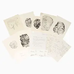 Hans Coper, Archive of clay prints, drawings, and letters, circa 1956-1976