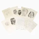 Hans Coper, Archive of clay prints, drawings, and letters, circa 1956-1976