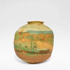 Large globular vessel with flared rim by Ewen Henderson, sold Jun 2025