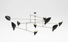 David Weeks Studio, 'Bottle Tiered Mobile No. 405', ceiling light, designed 2014, Powder-coated aluminium, nickel-plated aluminium, stainless steel, electrical fittings