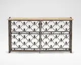 Edgar Brandt, Untitled, Wrought iron, marble