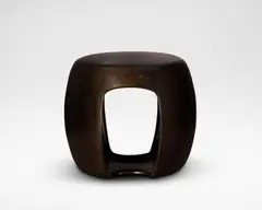 Eric Schmitt, 'Openwork' side table, for Maison Liaigre, designed 2002, Patinated bronze