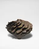 Ursula Morley Price, 'Breeze Flange', circa 1976, Stoneware, layered dry slips and glazes in mottled browns