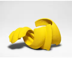 Barbara Nanning, 'Object', sculptural form from the 'Galaxy' Series, 1990, Stoneware, thrown form cut and reassembled, yellow pigment and sand coating