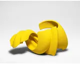 Barbara Nanning, 'Object', sculptural form from the 'Galaxy' Series, 1990, Stoneware, thrown form cut and reassembled, yellow pigment and sand coating