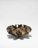 Ursula Morley Price, Untitled, Stoneware, layered dry slips and glazes in mottled brown