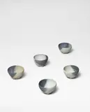 Ken Mihara, Set of five bowls, circa 2005, Stoneware