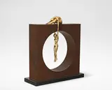 Lorenzo Quinn, 'Gravity Male', Bronze, gilded bronze, granite