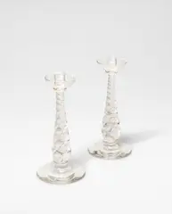Archimede Seguso, Pair of candlesticks, Glass
