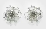 Mark Brazier-Jones, Two 'Floret' wall lights, Glass, steel