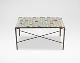 Füreya Koral, Coffee table, 1956, Painted metal, glazed ceramic
